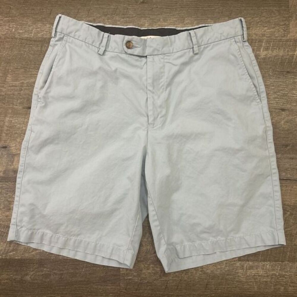Peter Millar Shorts Men's 34‎ Light Blue Soft Touch Twill Pima Cotton Spandex